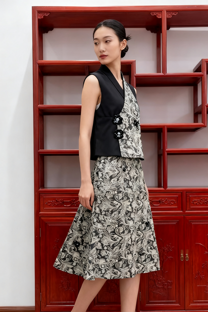 Chinese-style long skirt